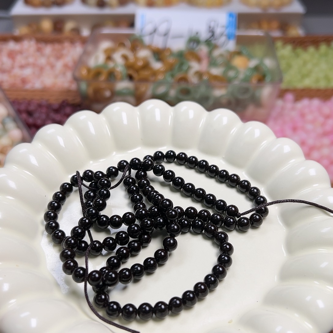 菩提根/象牙果吊坠卡6黑圆110颗