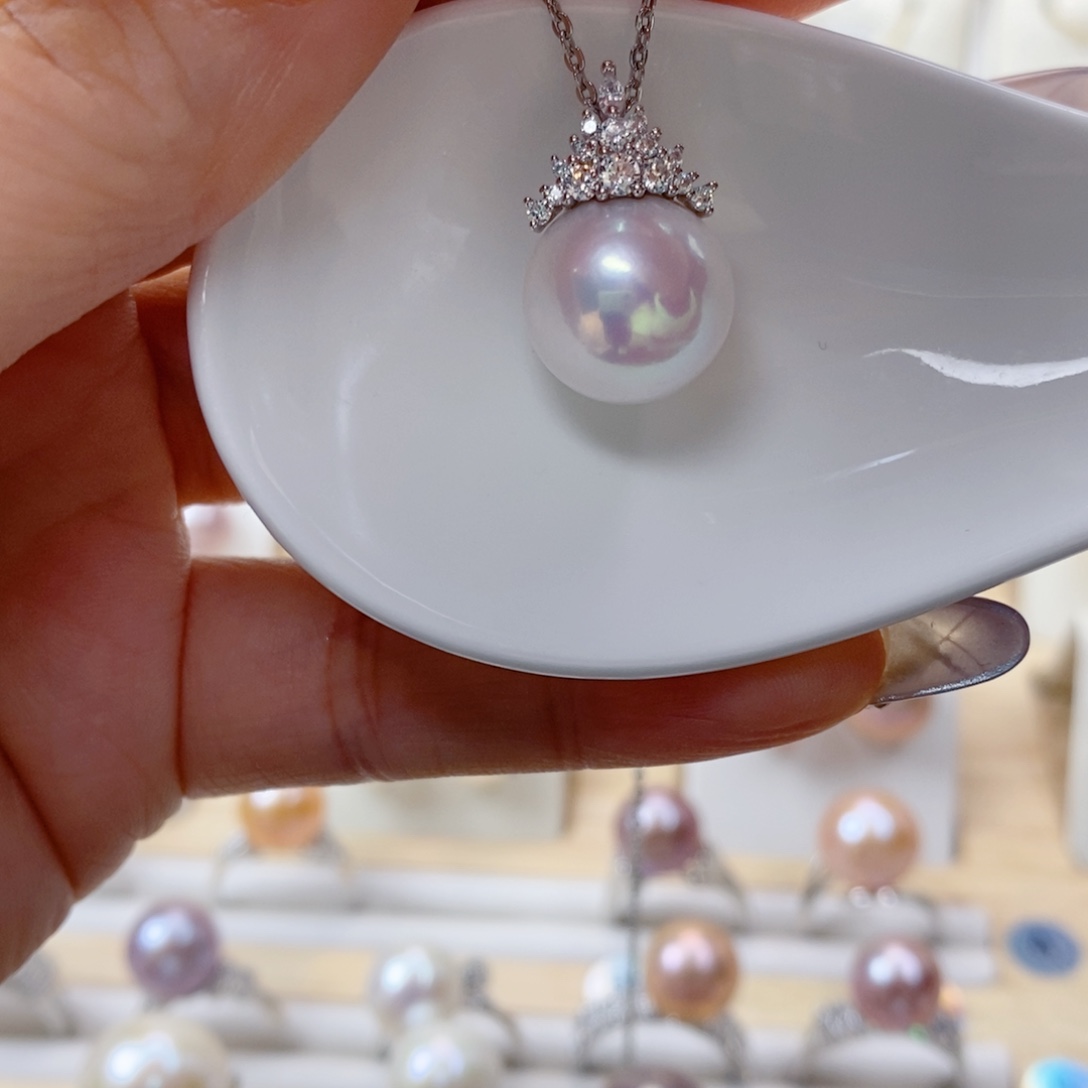 淡水珍珠吊坠(赠链)合金