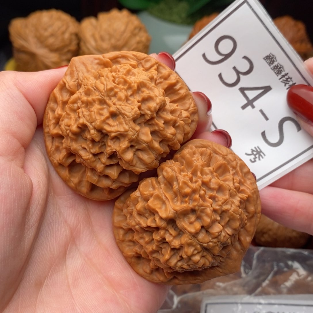 文玩核桃把件官帽50