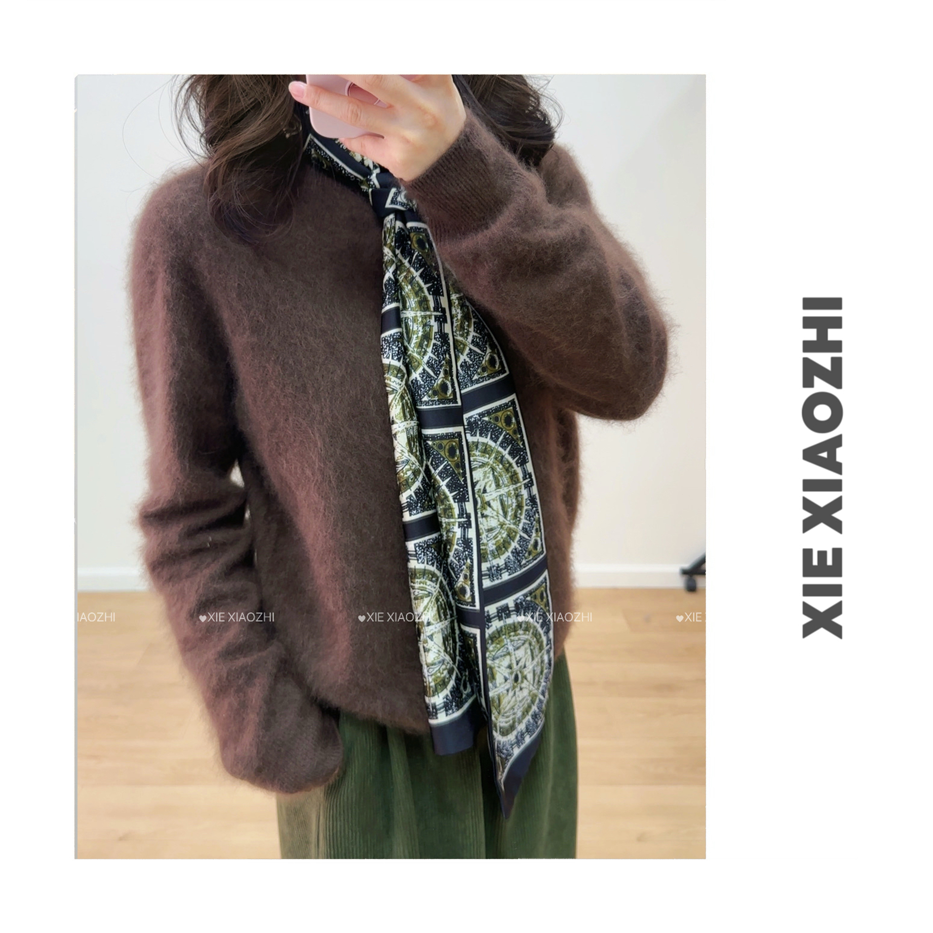 【半高领】羊绒拉毛系列！新款羊绒拉绒针织衫宽松毛衣冬季百搭女士