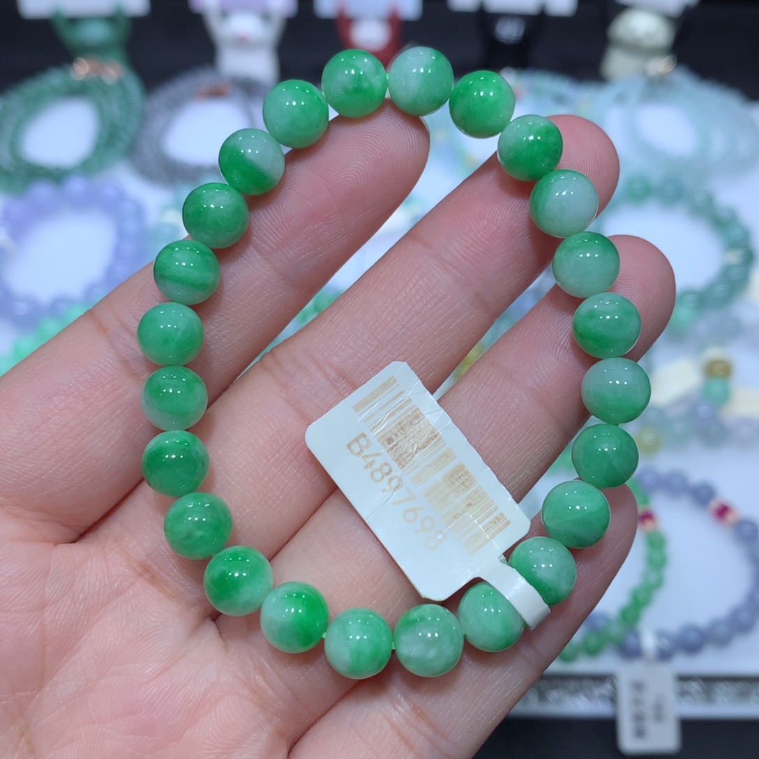 翡翠未镶嵌手串天然