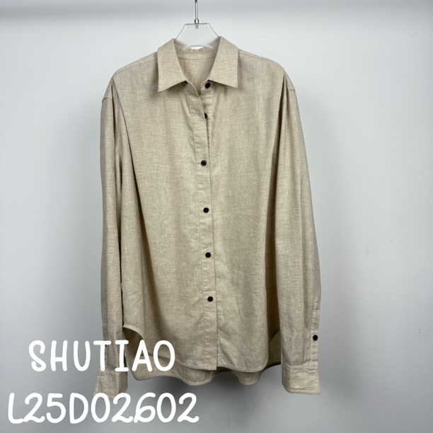 【SHUTIAO】2025夏季：新款小众设计款衬衫L25D02602