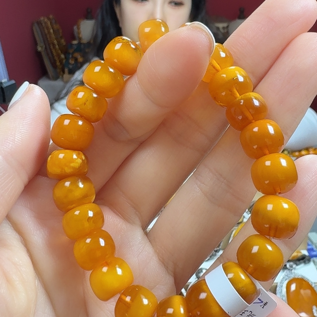 蜜蜡未镶嵌手链手串