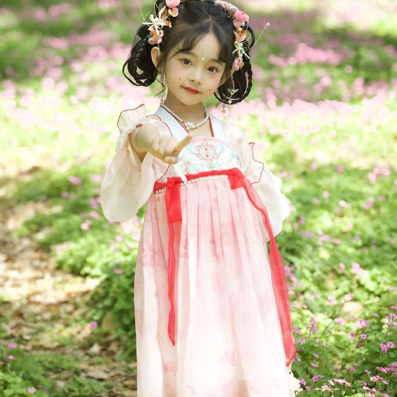 【糖玉麻麻】原创定制汉服女童连衣裙2025新款改良襦裙H2502
