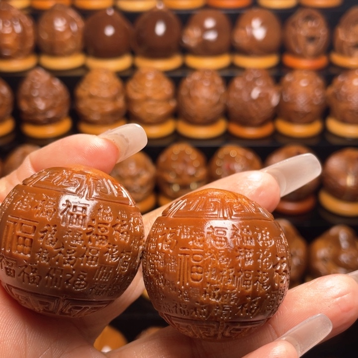 橄榄核把件无**爱橄榄雕刻