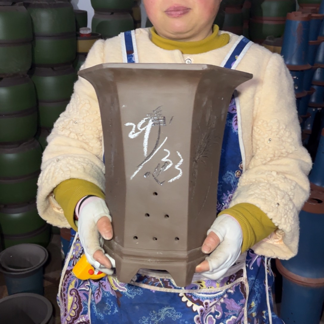 紫泥花盆紫砂花盆138