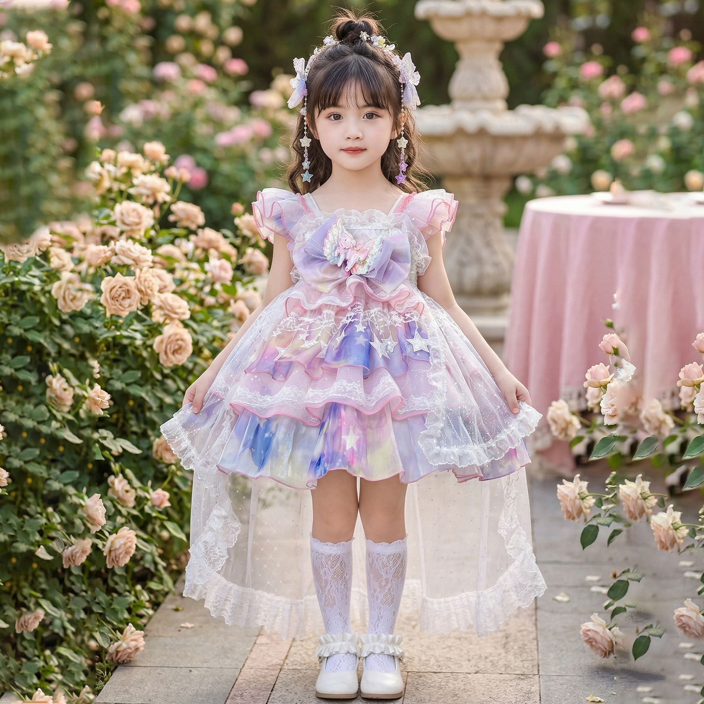 女童洛丽塔公主裙四季2026新款儿童lolita生日连衣裙女孩高端裙子