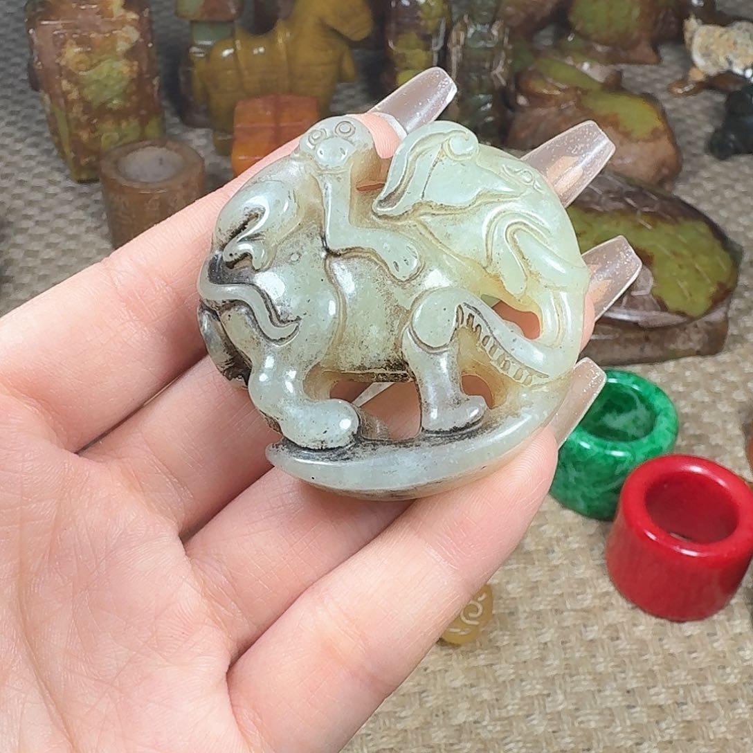 白玉菩提吊坠挂件