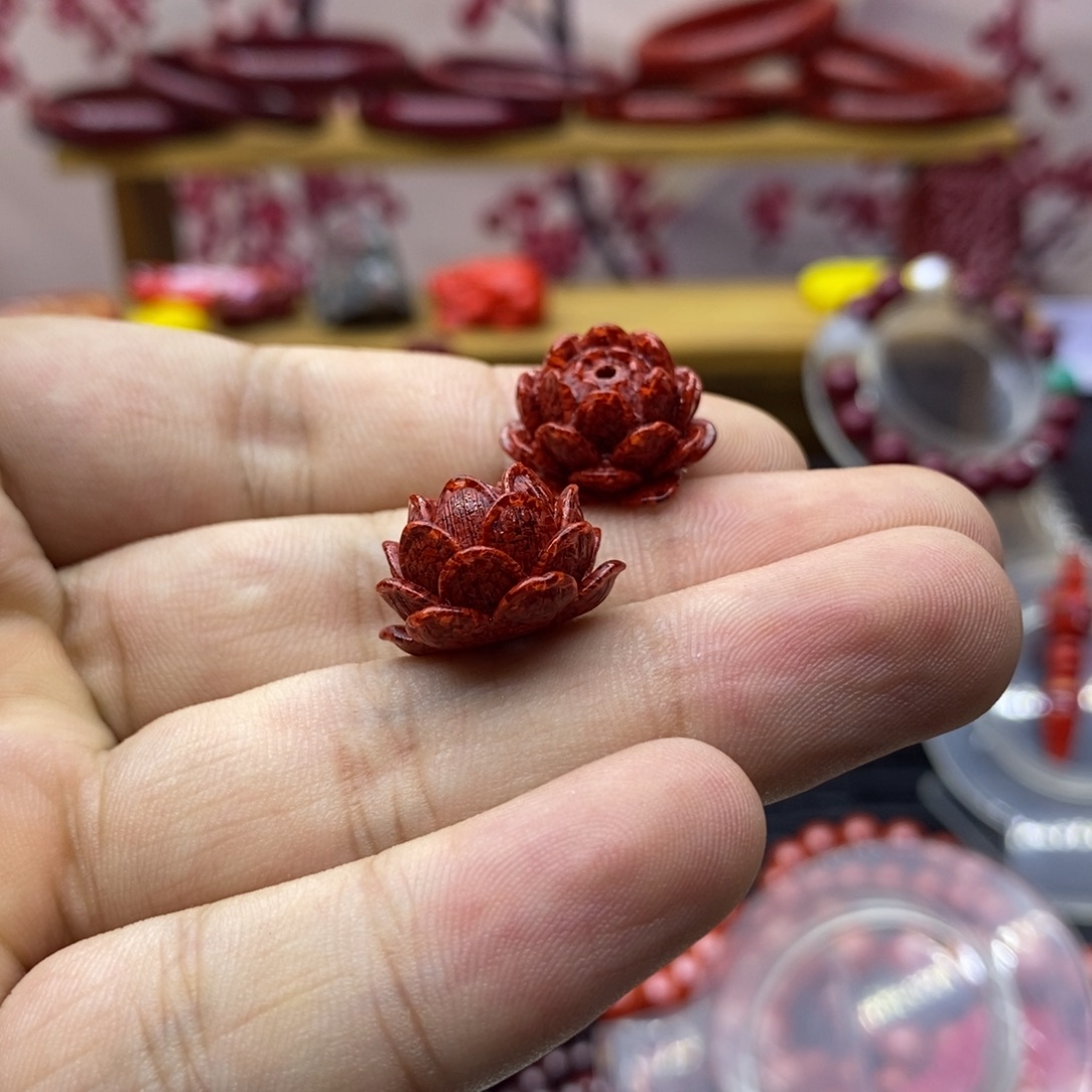 天然辰砂晶体砂6个看图