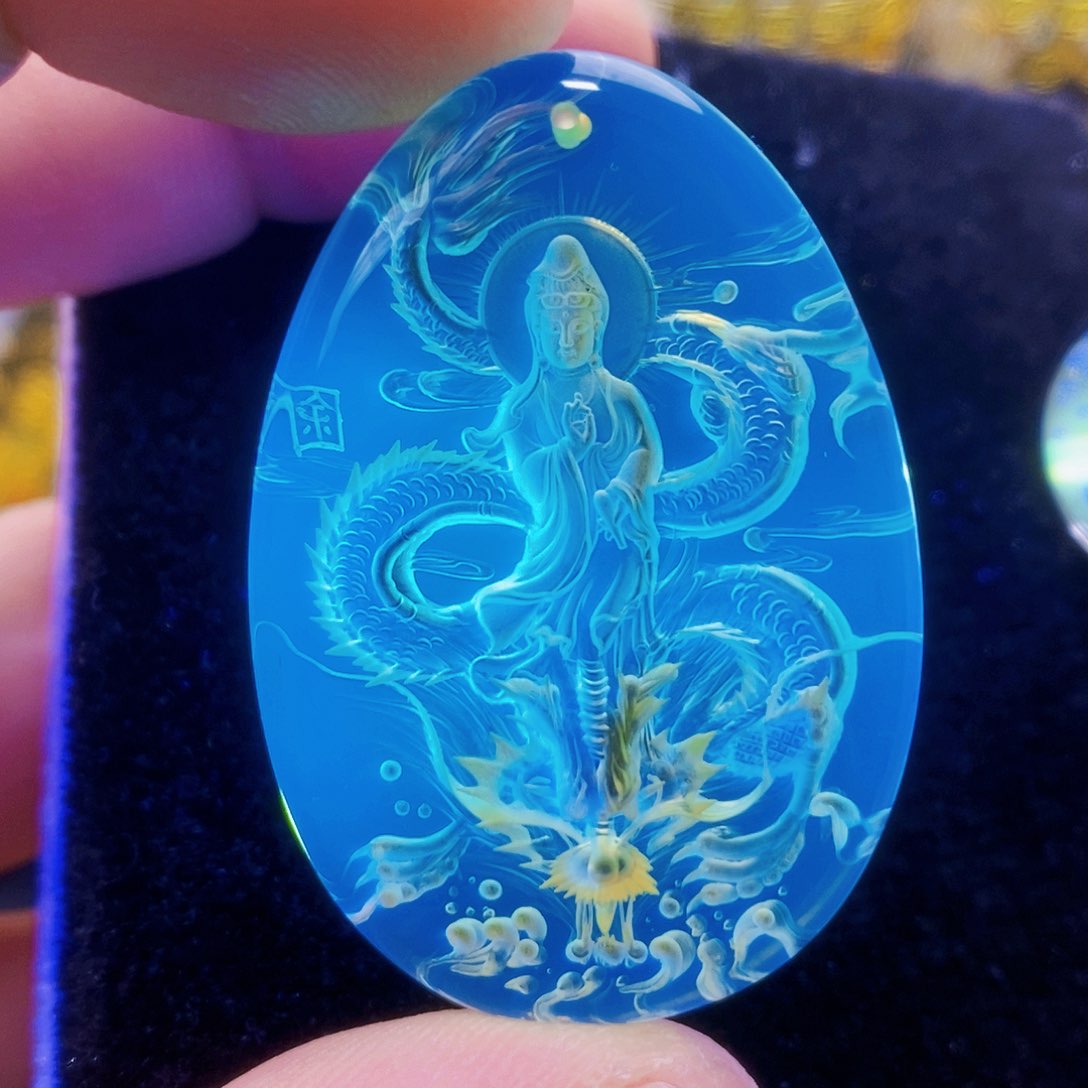 【闪购商品】蓝珀颈饰未镶嵌蓝珀阴雕