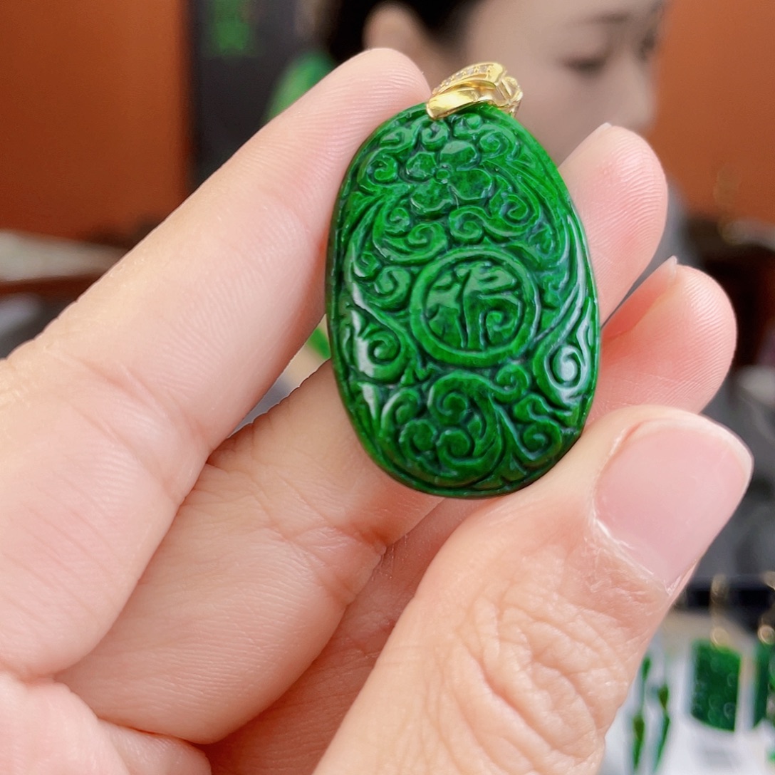 翡翠未镶嵌耳饰饰品