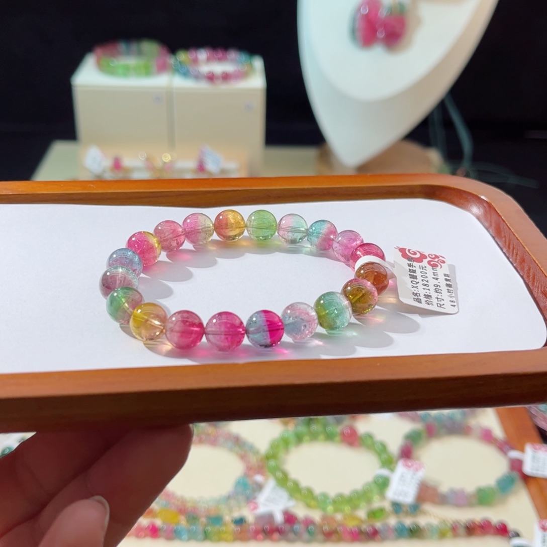 碧玺手串未镶嵌手串