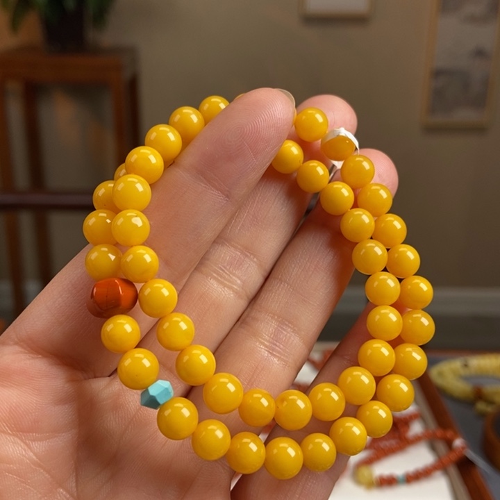 琥珀手链未镶嵌@*蜜蜜蜡手串7