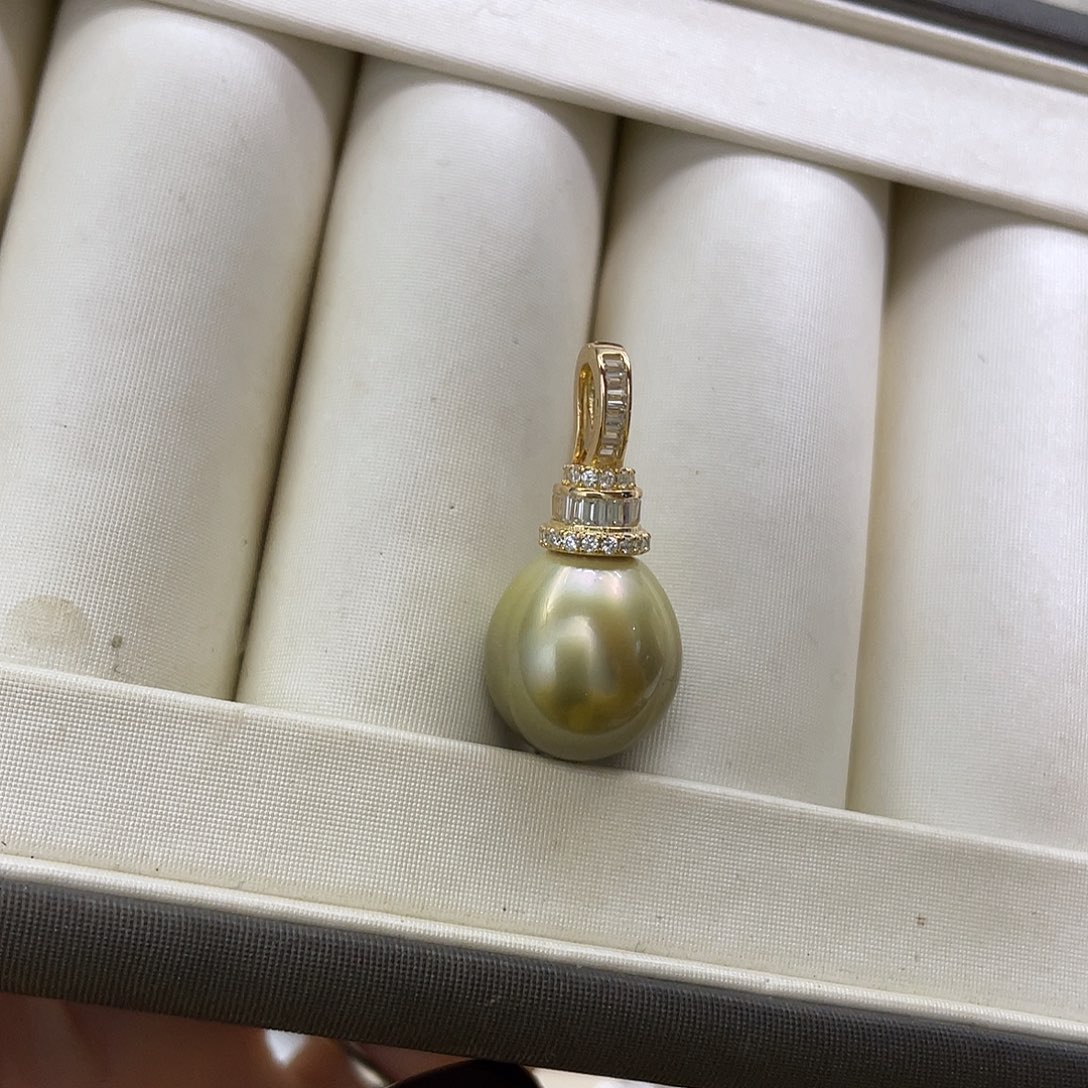 吊坠(赠链)银S925镶嵌海水珍珠