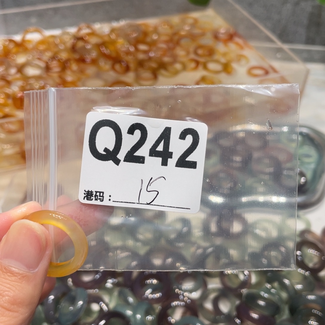 玛瑙/玉髓未镶嵌戒指242