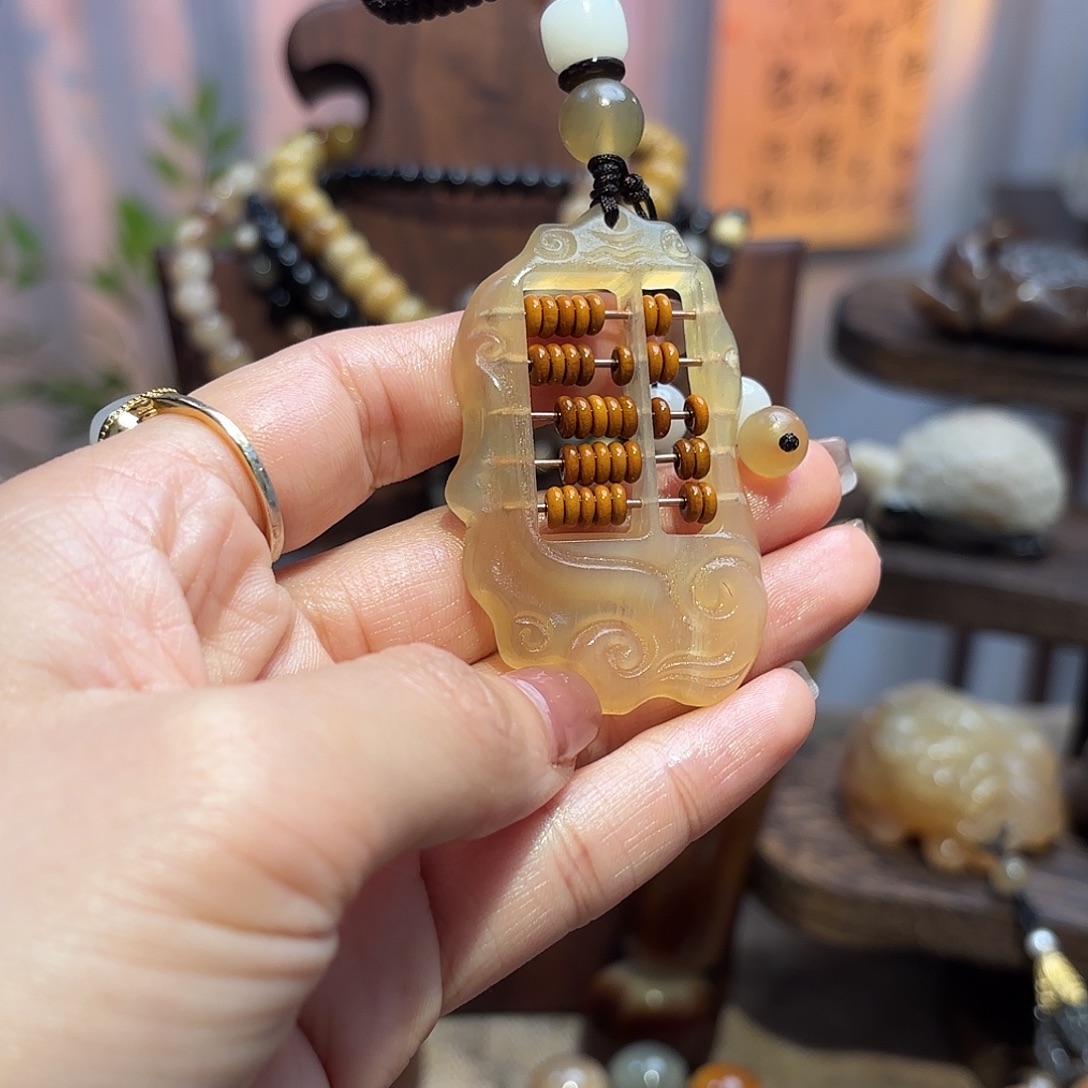 诗***柔非金属羊角小算盘