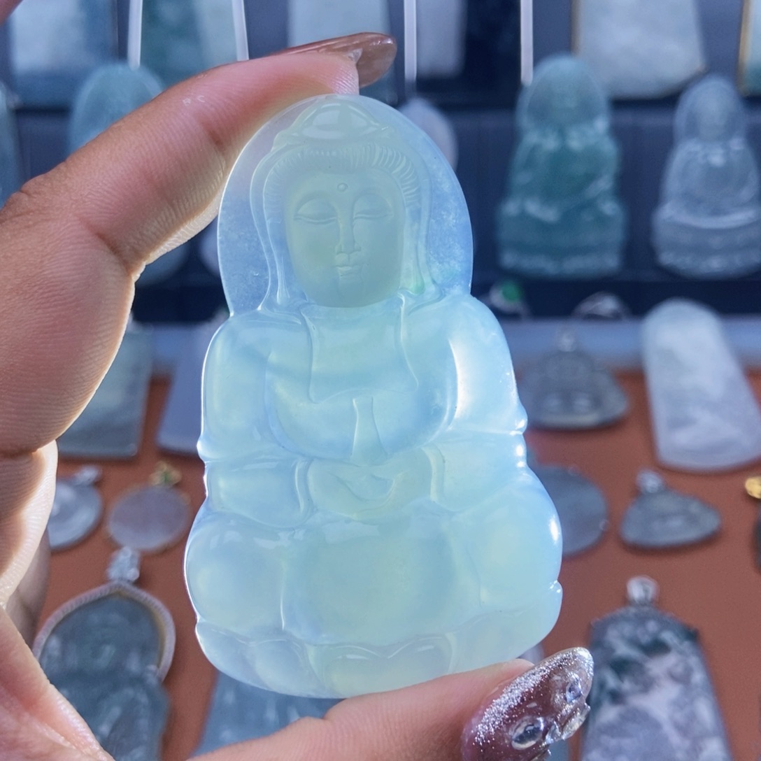 翡翠未镶嵌吊坠(不含链)