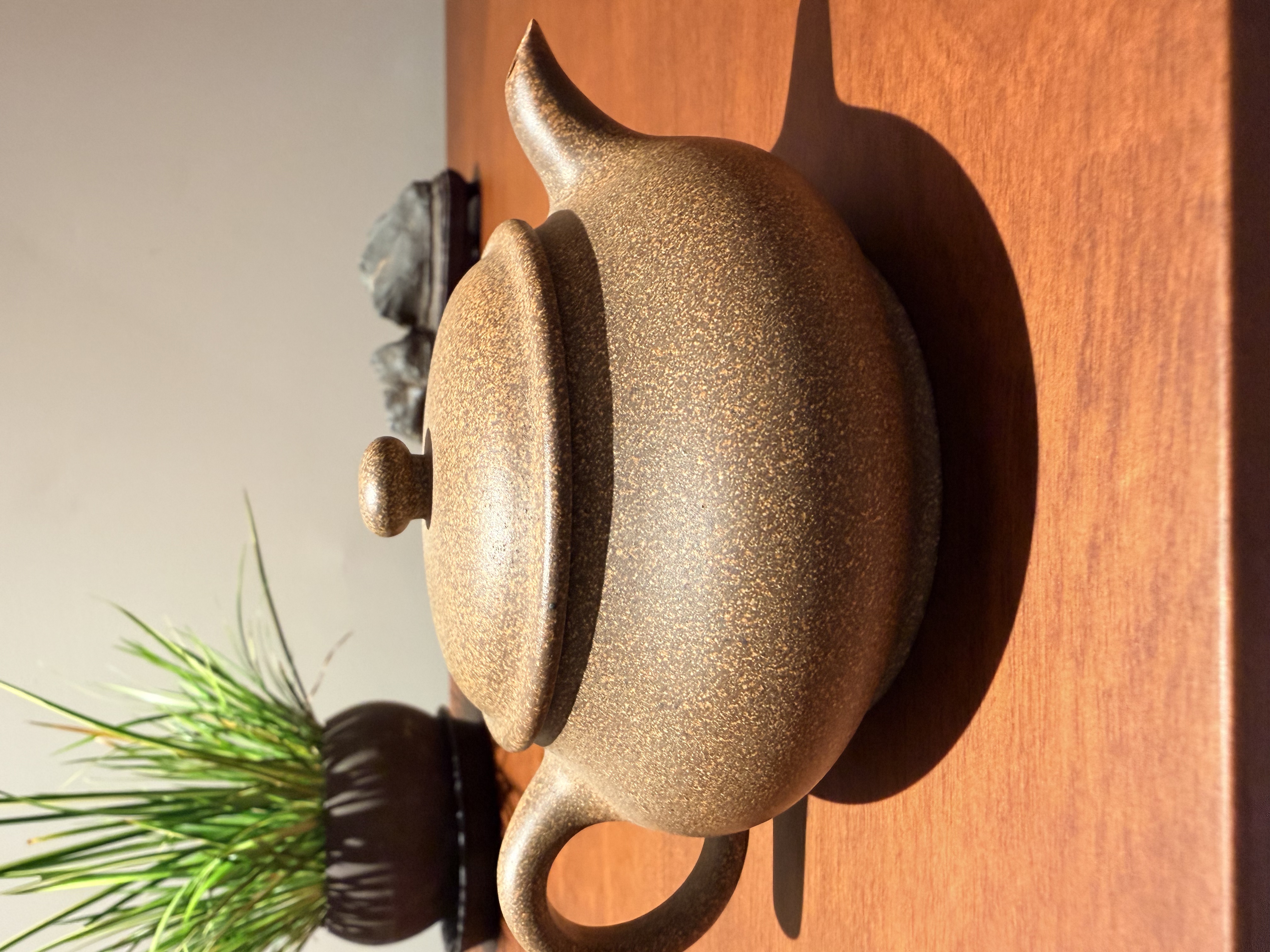 高温段泥还原烧明炉壶(半手)