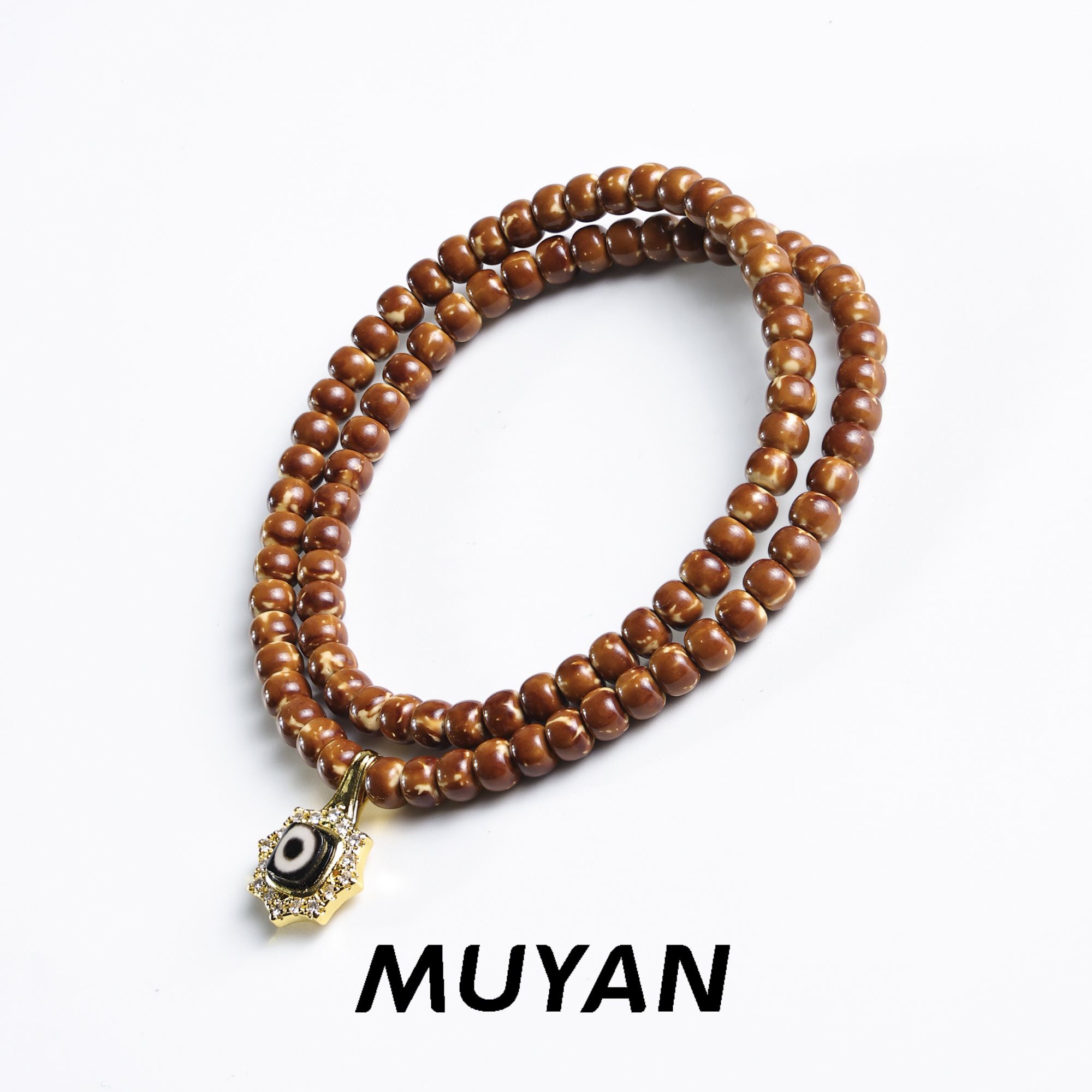 【木阳精工】甄选系列 紫金鼠纯肉实心老型卡5mm双圈 花皮熊猫