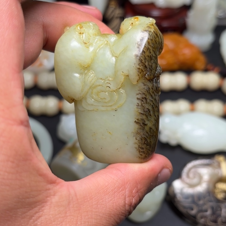 和田玉未镶嵌挂件