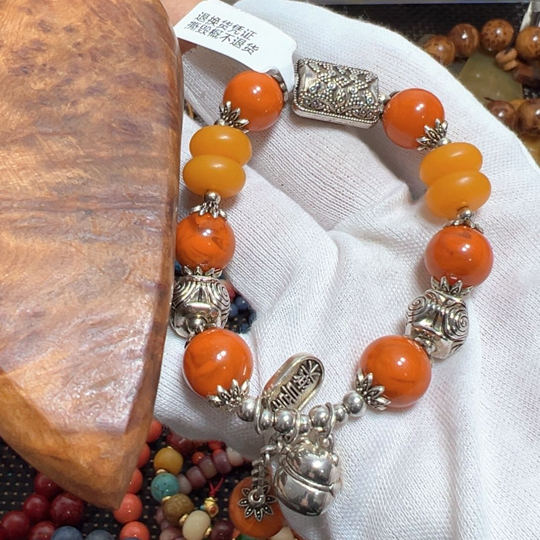 非洲檀香无事牌单圈手串