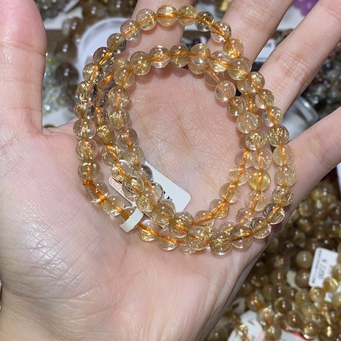 未镶嵌水晶手串6.8-7.0咪