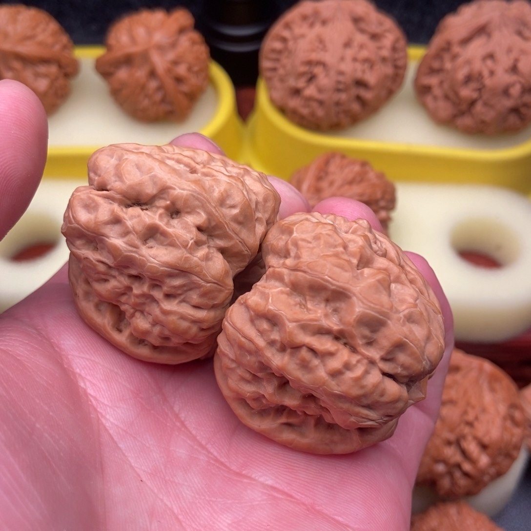 文玩核桃把件别*我金蟾40