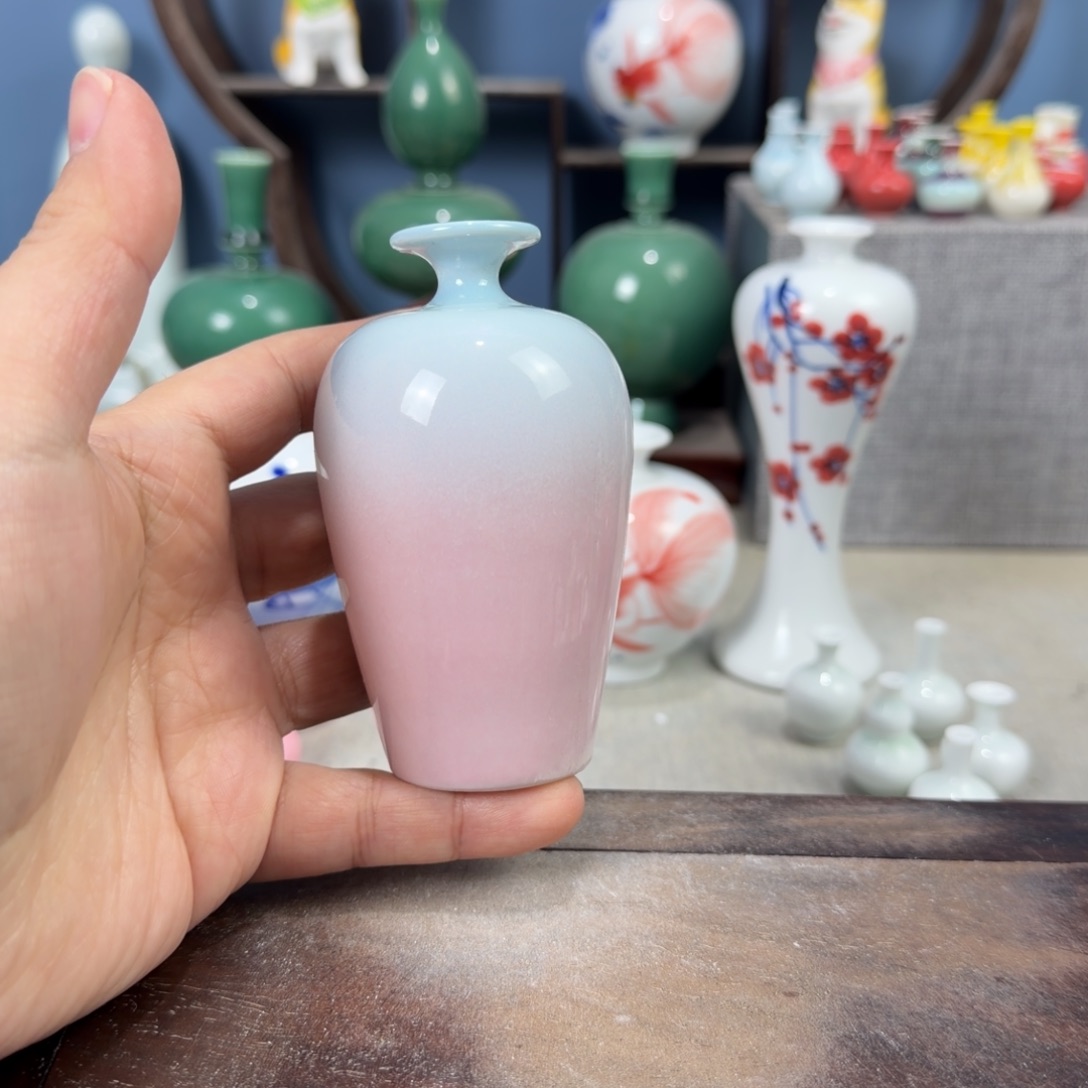陶瓷手工小花器摆件