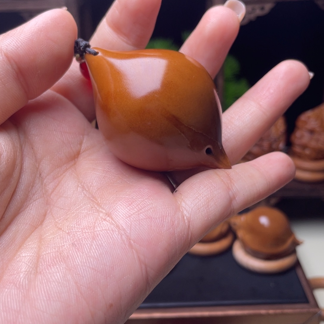 拾***光吊坠橄榄核长光珠手球4.0