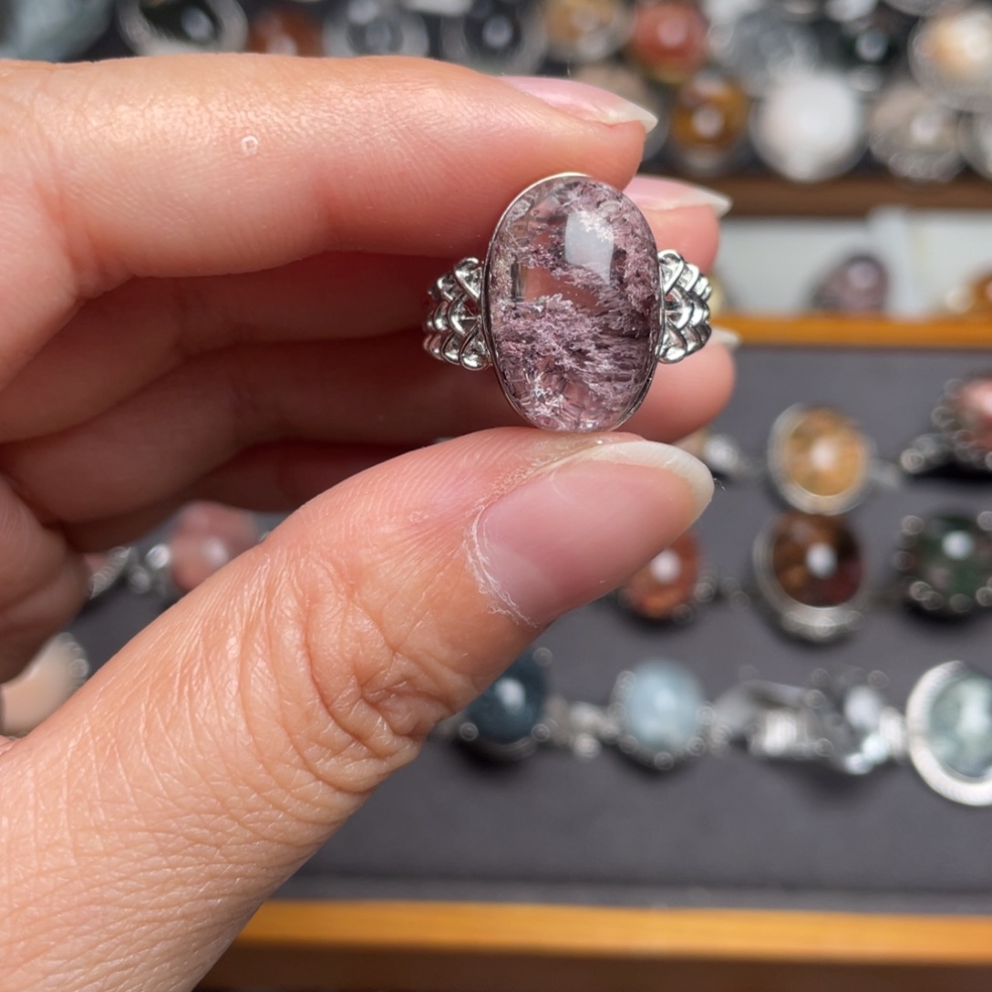 水晶戒指银S925镶嵌1111111111111