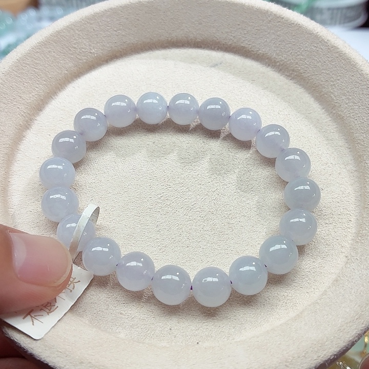 翡翠未镶嵌手链天然缅甸翡翠A货 卡9.2