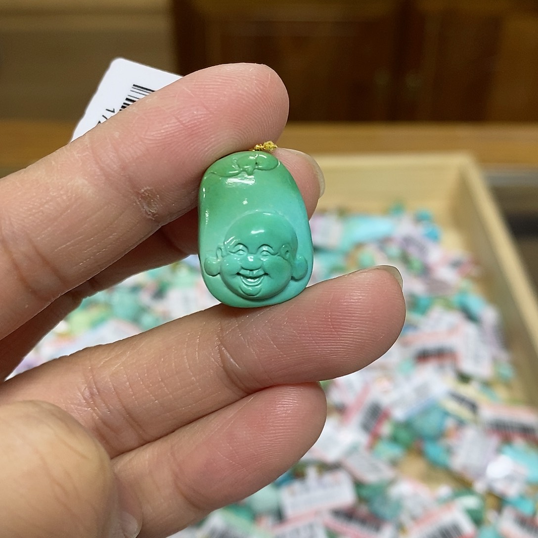 绿松石珠宝奇石未镶嵌