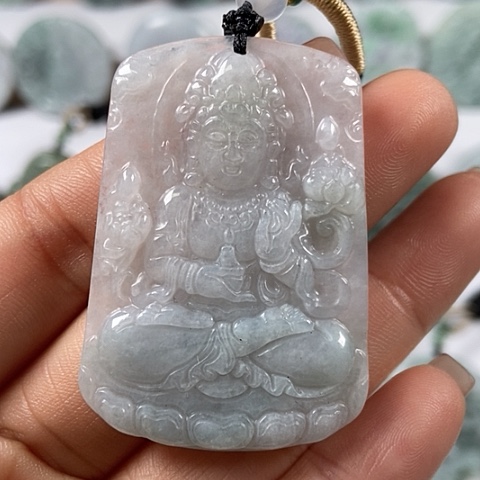 翡翠颈饰未镶嵌观音福利