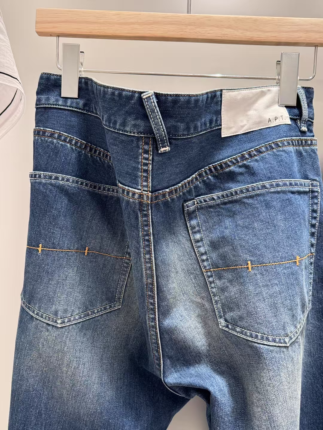 「Vintage90s」深蓝泥染经典版型直筒牛仔裤 靛蓝神裤