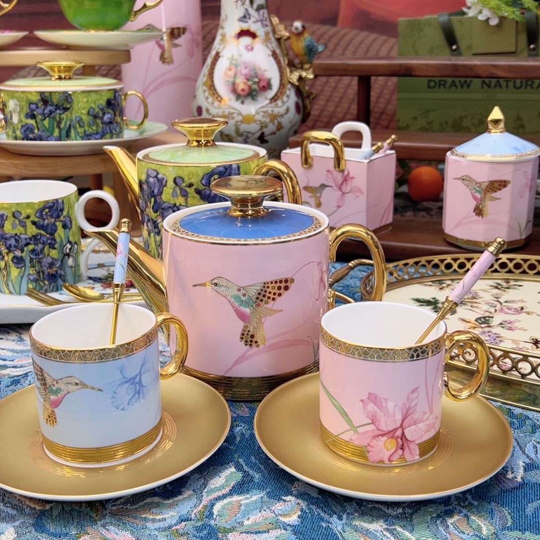 自然写生一壶2杯碟礼盒装