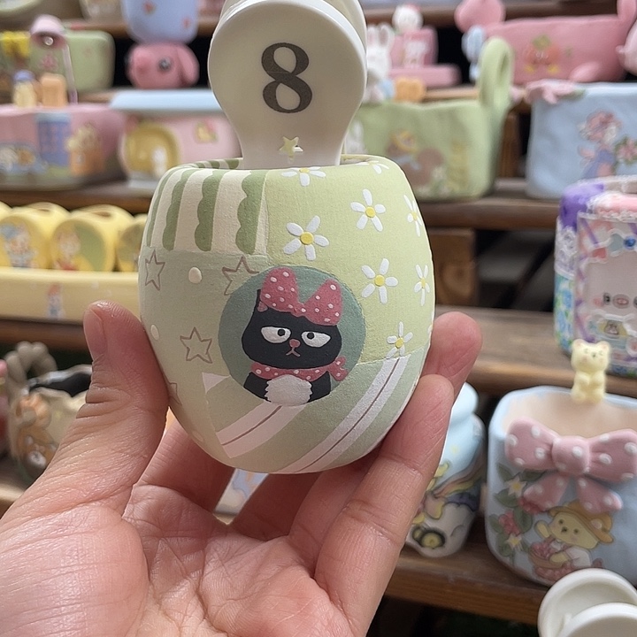 8….手工手绘花盆花盆