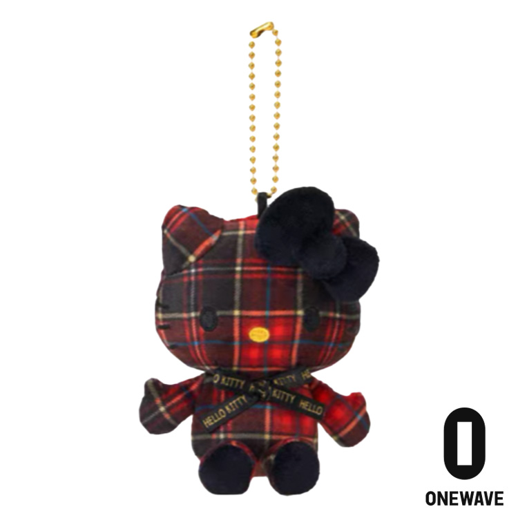 【LeeLee专属】京都50周年限定黑红格HelloKitty挂件