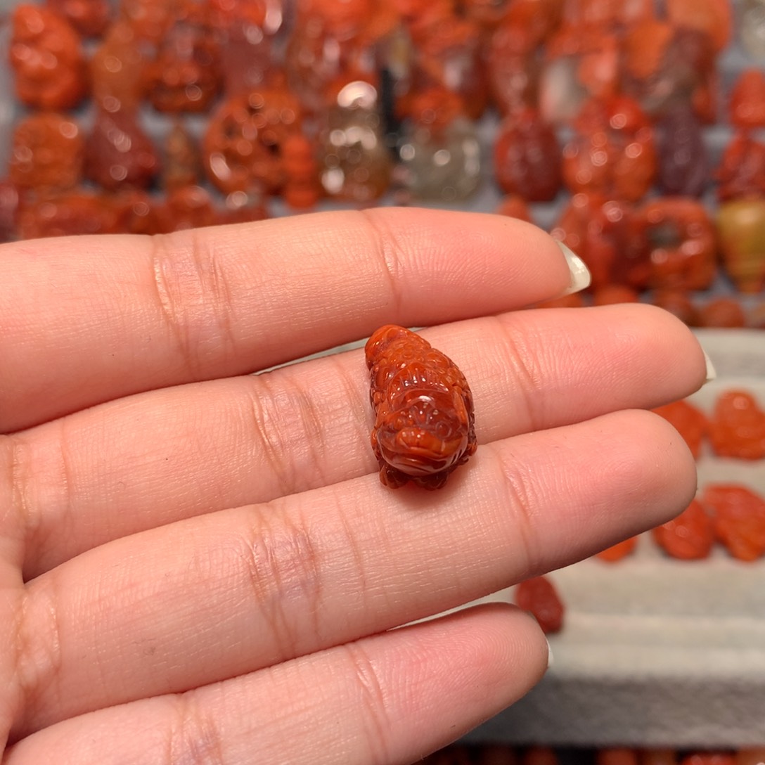 【闪购商品】未镶嵌金蟾吊坠4号南红玛瑙