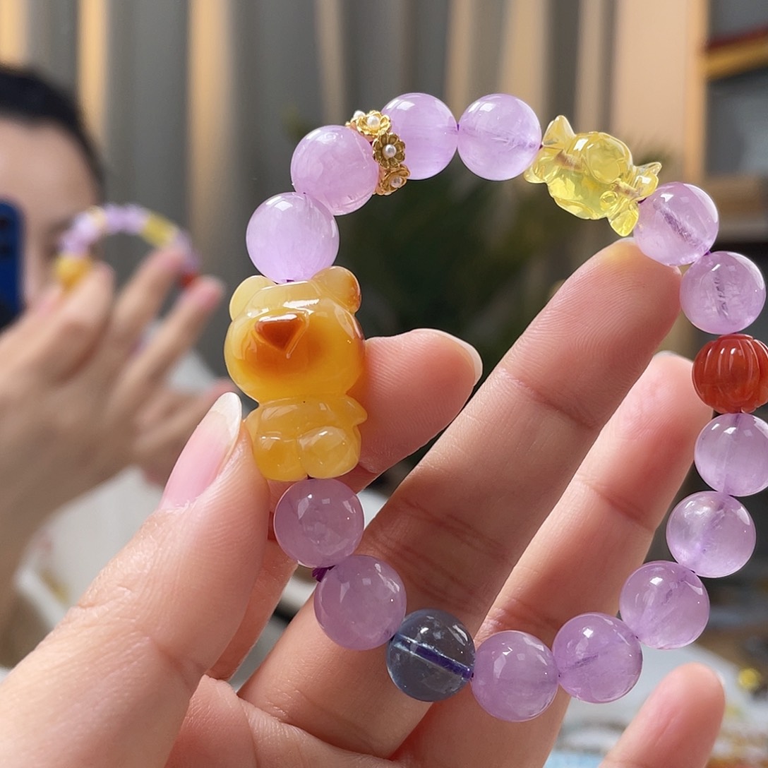 琥珀裸石未镶嵌琥珀手串