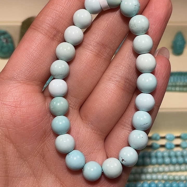 绿松石未镶嵌圆珠