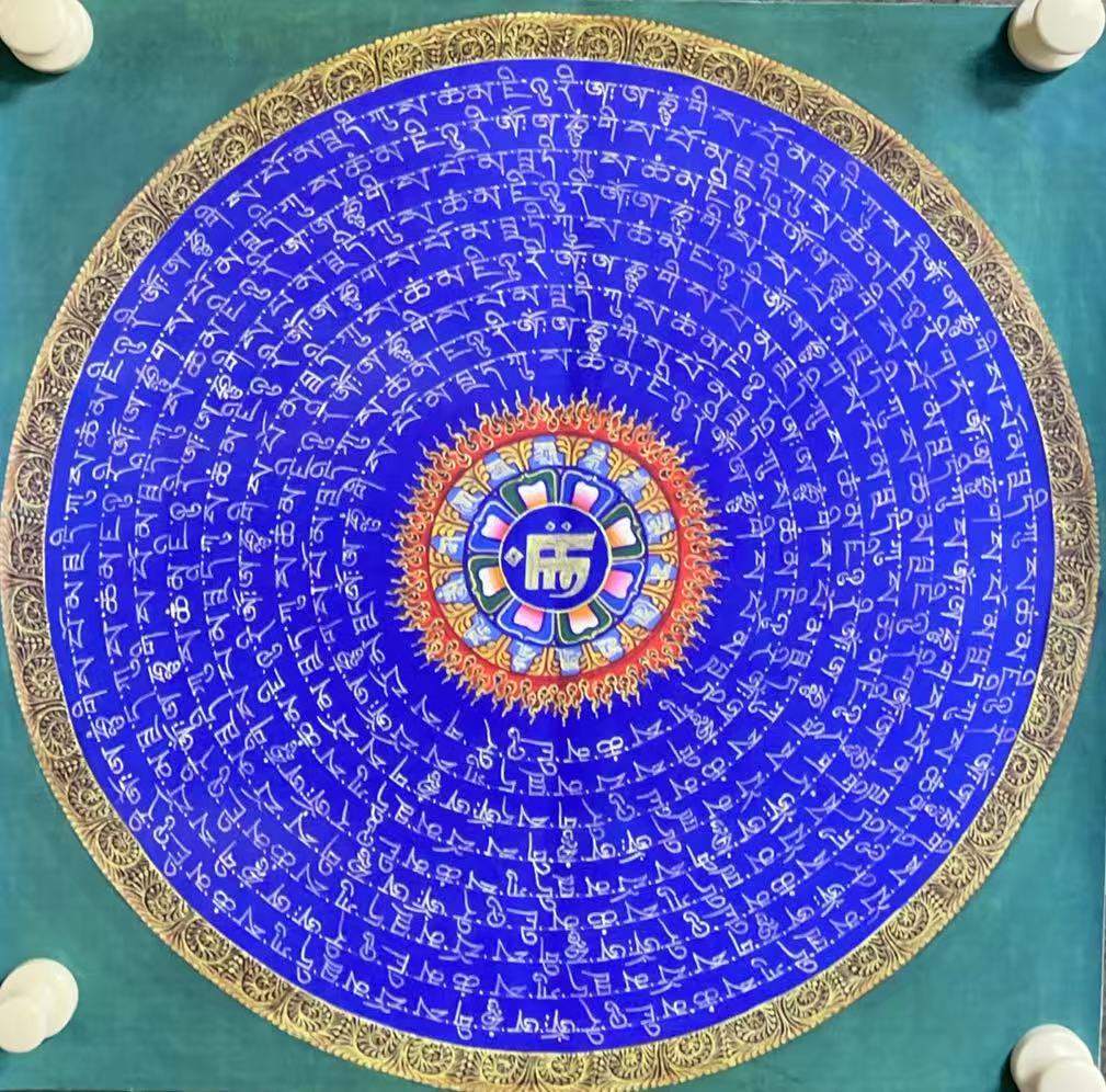 直播精选唐卡六字真言 编号0048