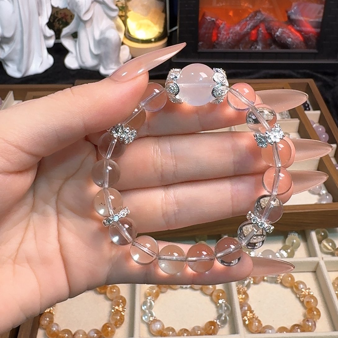 水晶手链未镶嵌白水晶