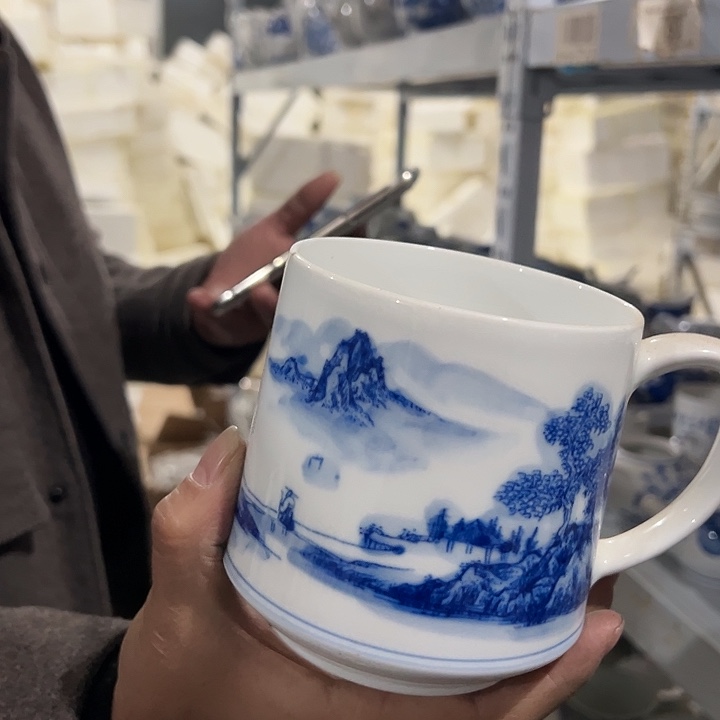 景德镇高温陶瓷陶瓷一个杯陶瓷