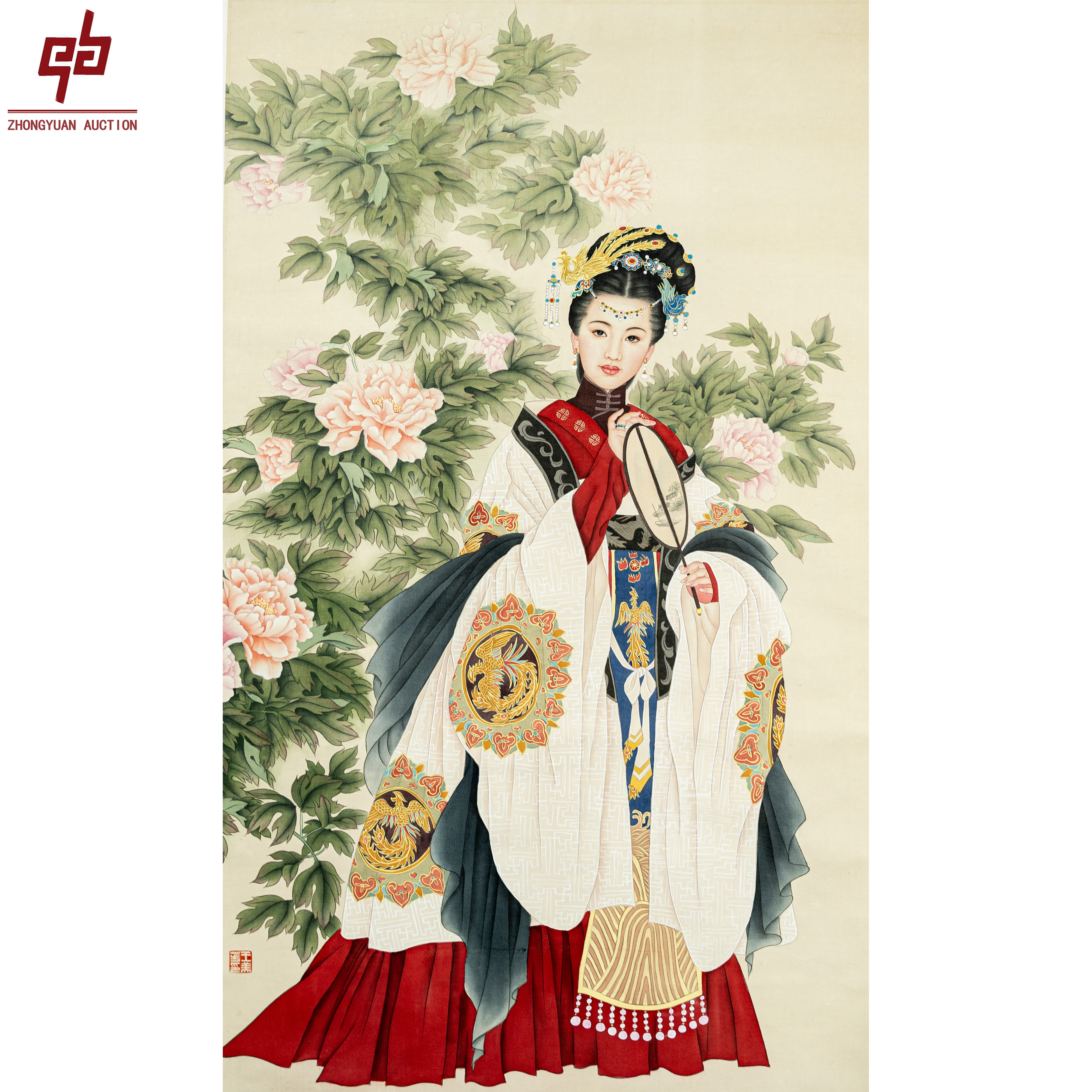 "lot3003 王美芳 人物  66cm*110cm约6.5平尺"