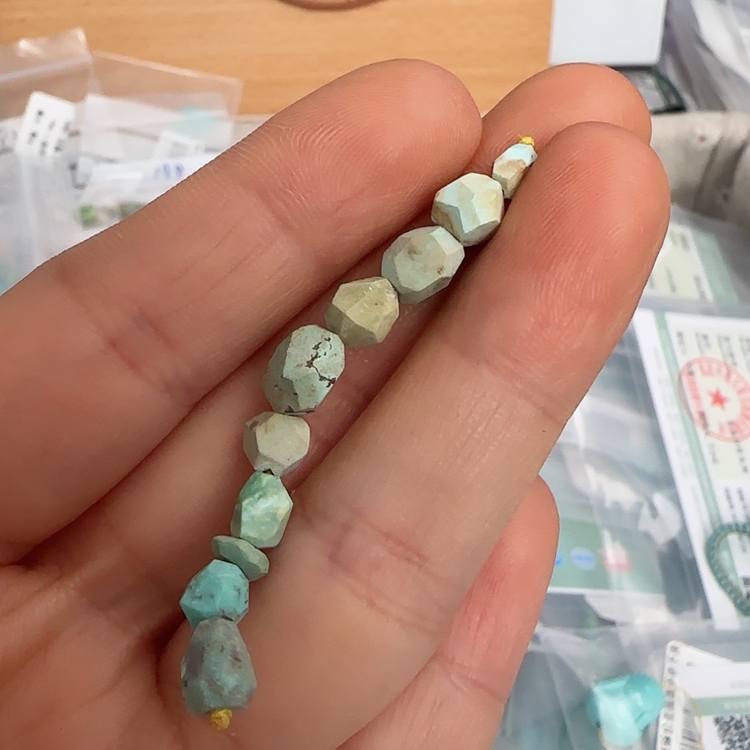 绿松石珠宝半成品未镶嵌