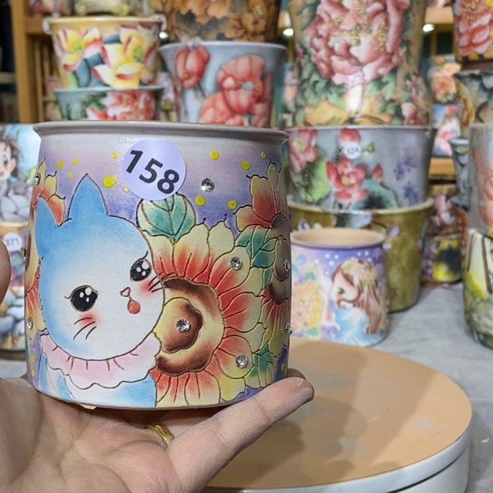 红陶景德镇艺术手绘作品