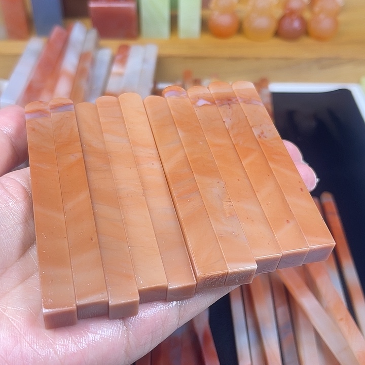 挹***術印石青田石老挝石牙签×10