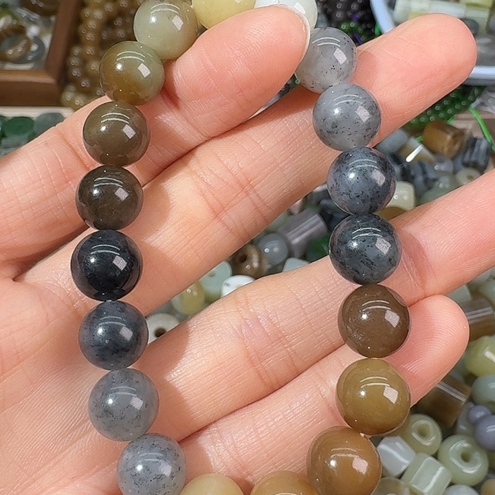 和田玉未镶嵌颈饰10mm