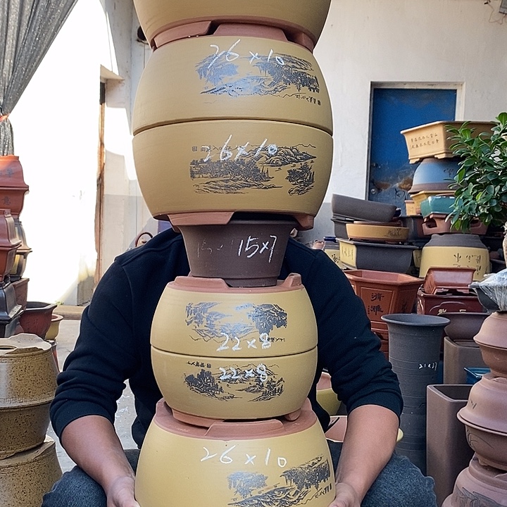 紫砂花盆宜兴紫砂