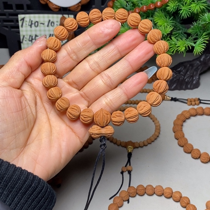 桃核手串佛手通天纹